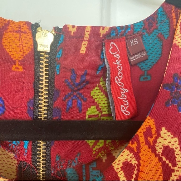 Modcloth "Naturalist Talent" Dress in Rust Sz XS NWOT - Picture 7 of 9